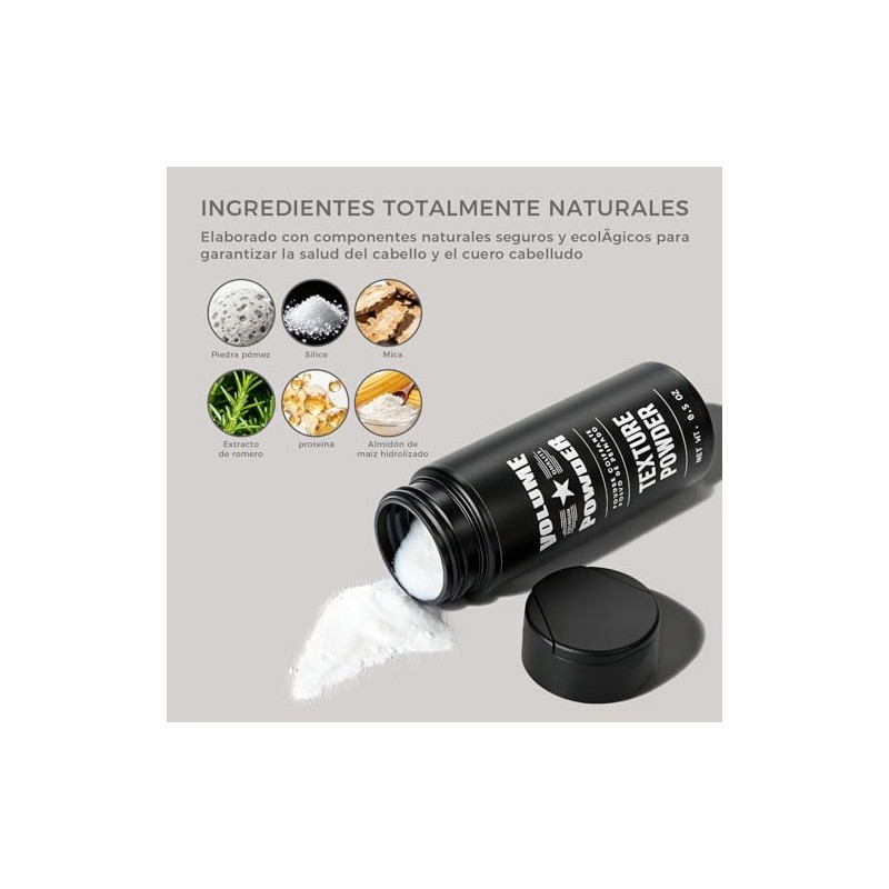 2PCS Polvo Texturizador Cabello Hombre,Polvo para Peinar Hombre