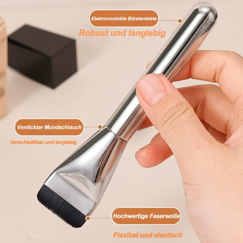 Pack of 2 Foundation Brushes Flat, Concealer Brush, Foundation Brush,