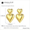 Gold Heart Earrings for Women Girls Heart Drop Earrings Double