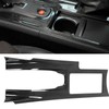 Carbon Fiber Center Console Gear Shift Cup Holder Panel Cover