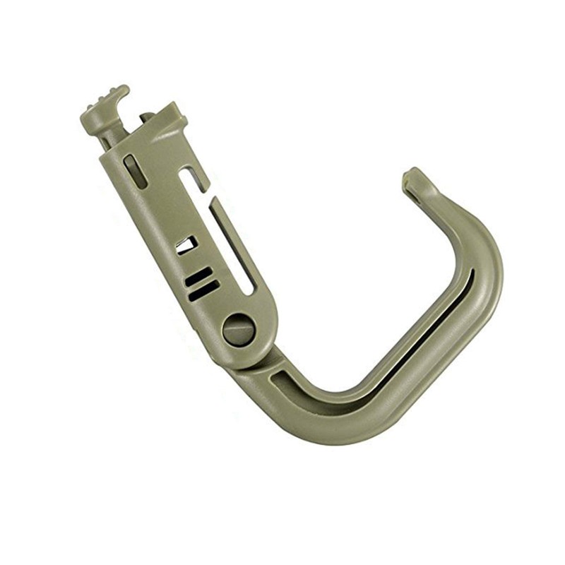 Hikeen D Ring Grim Lock Multi-Purpose D-Shaped Key Ring (10