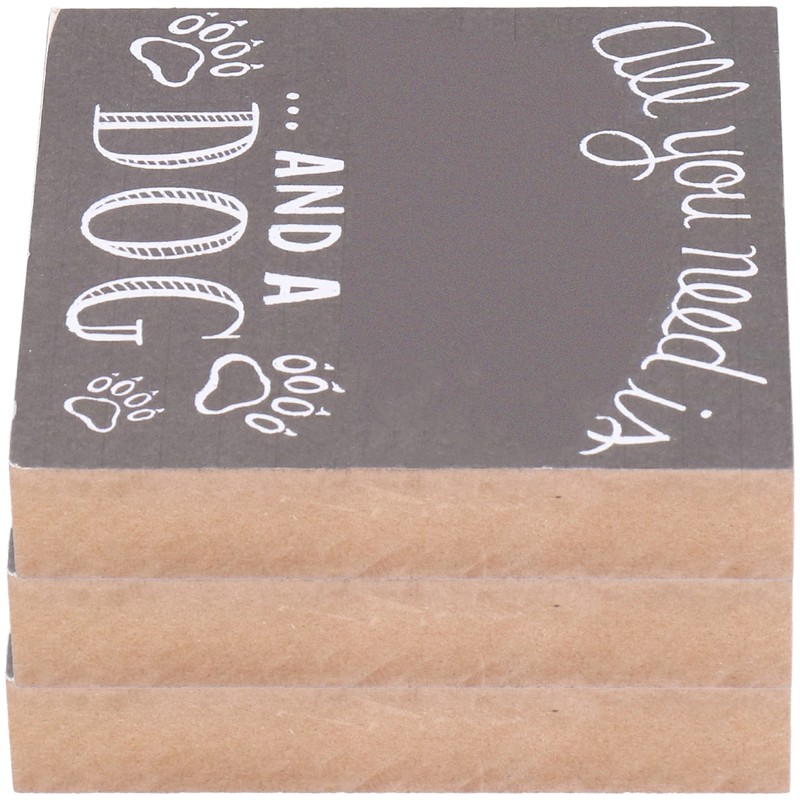 3Pcs Wooden Box Sign Pet Lovedog Letter DIY Wood Crafts