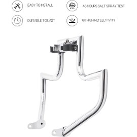 Kinglemc Engine Guard Highway Crash Bar for Kawasaki Vulcan 900 VN900 Classic Custom 2006-2019 (Ordinary Style, Chrome)