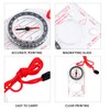 1 Multifunctional Outdoor Compass with Lanyard, 1 Survival Whistle, Map
