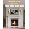 NIORSUN 27.6 Inch Battery Operated Wall Sconce Set of 2,