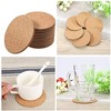 10pcs Round Heat Insulation Cork Coasters,Drink Placemat Plain,Coffee Tea Cup