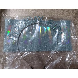 PQRUU Birthday Sash and Crown Girl Headband Tiara Rhinestone Happy Birthday Sash Glitter Teal Accessories Set Party Decorations Supplies Stuff Gifts for Girls Princess Queen Women Adult Woman