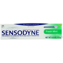 Sensodyne Maximum Strength Anticavity Toothpaste for Sensitive Teeth With Fluriode And Cavity Proctection, Fresh Mint - 4 oz