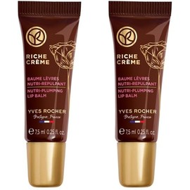 YVES ROCHER - Kit de Bálsamos Labiales Riche Creme, Nutre, hidrata y alisa el contorno de los labios, Fórmula Vegana, Incluye 2 piezas, 7.5 ml c/u