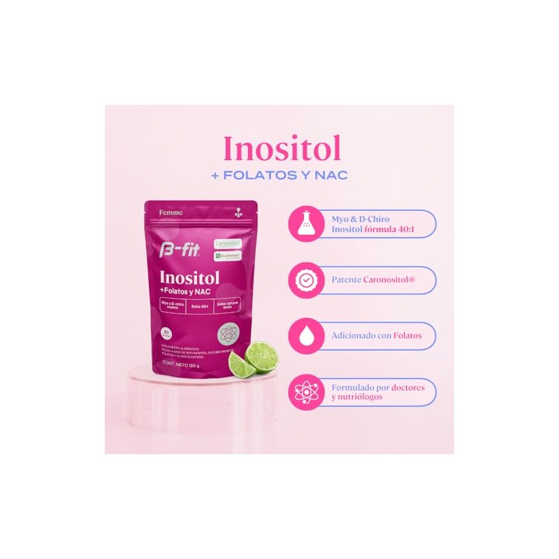 B-FIT B Myo Inositol y D Chiro Inositol - Fórmula