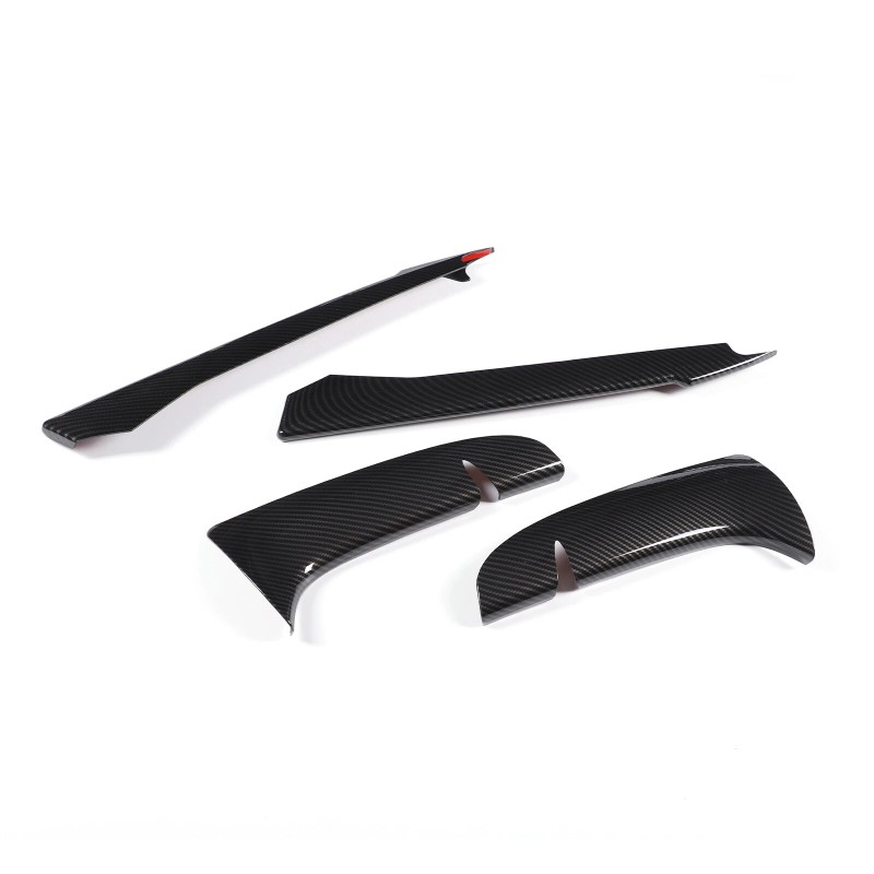carcartrim-2022 Carbon fiber ABS Front Bumper Fog Light Lamp Trims