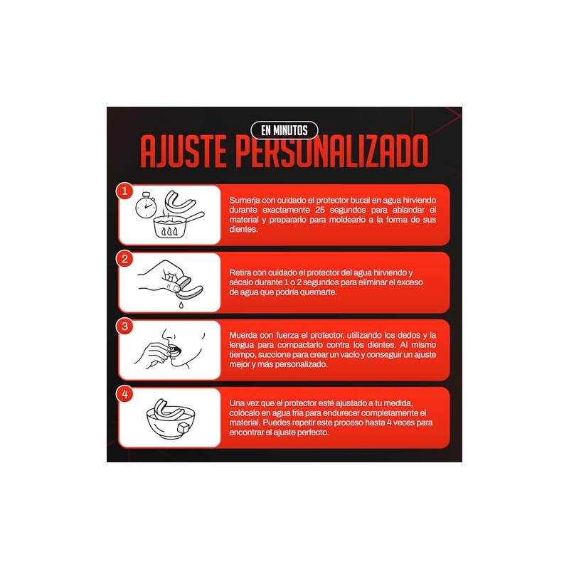 Gen?rico Mouth Guard Blanco Bucal Protector Deportes