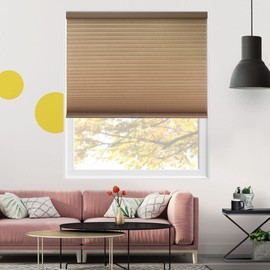 YELLOW BLINDS, Cellular Shades, Window Blinds Cordless, Blinds for Windows, Window Shades for Home, Window Coverings, Cellular Blinds, Door Blinds, Skyline Light Filtering Cream, 30" W X 48" H
