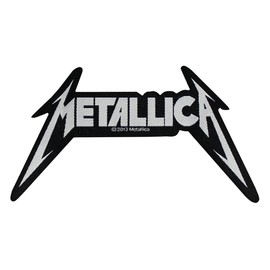 Metallica Shaped Logo Patch Woven 12 x 7 cm