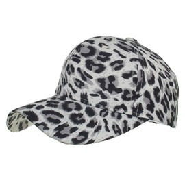WHITE FANG CA334 Hat, Leopard Pattern, Cap, Animal, Stylish, Cool, Casual, Men's, Women's,