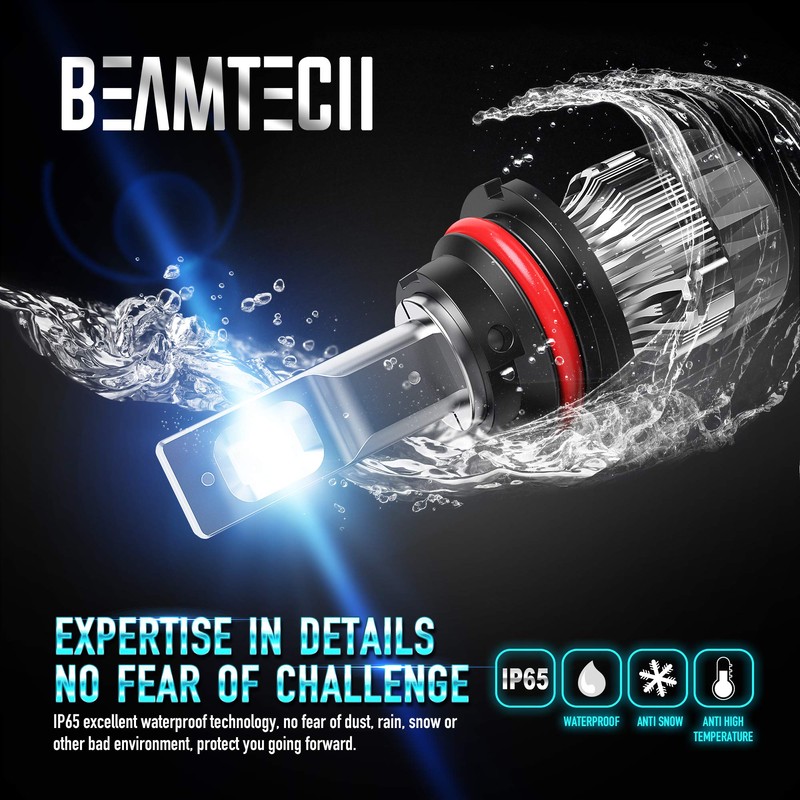 BEAMTECH 9007 Fog Light Bulbs, HB5 Fog Light Bulb