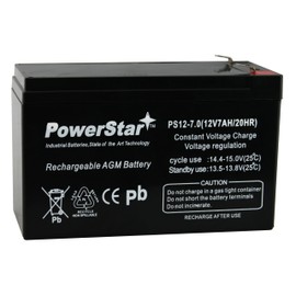 PowerStar 12V 7Ah Battery kit for Compatible with APC RBC33