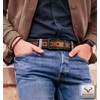 BULLIANT Men's Belt,Reversible Belt Adjustable For Gift Men 1.25”-Cut For