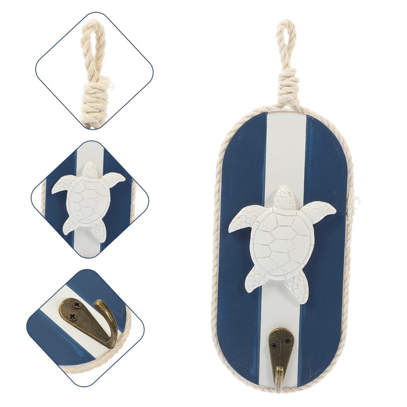 STOBOK 3pcs Mediterranean Hook up Clothing Hook Coastal Door Hooks