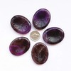 Manekieko Natural Amethyst Crystal Thumb Worry Stone, Stress Relax Healing