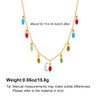 Christmas Statement Necklace for Women Colorful Light Pendant Xmas Fashion