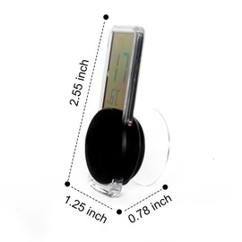 LURMMUE Reptile Terrarium Thermometer Hygrometer, Digital LCD Temperature & Humidity Gauge with Suction Cup, Vivarium/Tank Monitor for Bearded Dragons Geckos Lizards Snakes Turtles Frogs Amphibians