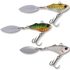 Paladin TF Double Trouble Spin Heavy 28 g Lead Head Spinner, Colour: Red Eye