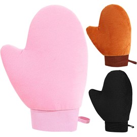 Manopla Autobronceadora Aplicador Reutilizable Sin Rayas Guante de Autobronceado Sin Sol para Loción para en Piscina, Playa, Casa, Ducha, Espalda, Cuerpo, Piernas, Cara