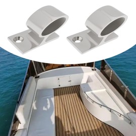 Create idea 2PCS Boat Hand Rail Fitting Center Bracket Stanchion Pipe 7/8 inch (22.8mm) 316 Stainless Steel with Screws Compatible with Cabin Top Dash Side Stern Handrails