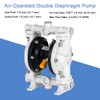 Polypropylene Air-Operated Double Diaphragm Pump with PTFE Diaphragms Max 100psi