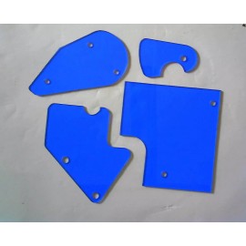 Williams No Good Gofers Pinball Machine CLEAR 4 Piece COLORGUARD™ BLUE Upgrade