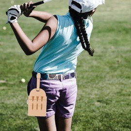 Sosoport tag Golf Accessories for Men Golf Balls Golfs Supplies Golfs Training Equipment Golfing tee Holders Hanging Golf tee Holder Men Golfing Supplies Outdoor Vehicle Man Metal