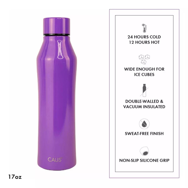 Caus Botella Termo De Agua De Acero Inoxidable Con Tapa