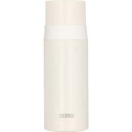 Thermos FFM-351 PRW Stainless Steel Water Bottle, Slim, 11.8 Fl Oz (350 ml), Pearl White