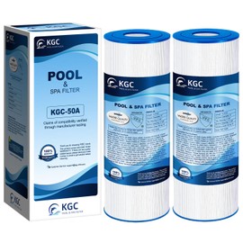 KGC Spa Filter Replaces for Pleatco PRB50-IN, for Unicel C-4950, for Filbur FC-2390, for J210/J220/J235/J245/J275, for Guardian 413-212-02/373045, LxOD:13 5/16“X5”, Hot Tub Filter - 50 sq.ft, 2 Pack