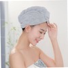 SHOWERORO Hair Turban Towel Wrap 2pcs Absorbent Coral Fleece Dry