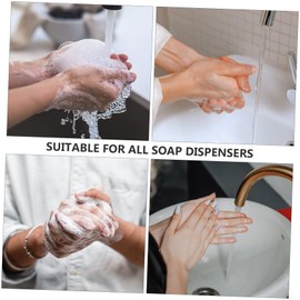 Garneck 1 x Practical Soap Dispenser Drip Tray Made of Plastic Drip Resistant Holder for Bathroom and Kitchen Suitable for Soap Dispenser