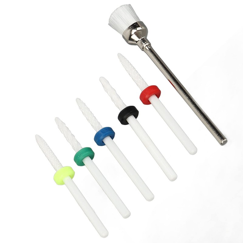 Brocas para Remover Cutículas, Fresas para Pulir Uñas de Cerámica