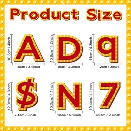 266 Pcs Letters Combo Pack Set Bulletin Board Letter Circus Carnival Letters and Number Accents for Kids Bulletin Board Display Home School Classroom Decor