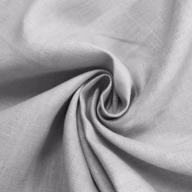 wowfabric4less123 Silver  linen fabric 56” Width Sold By The Yard