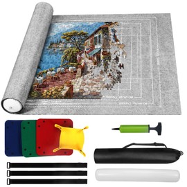 Zaloife Puzzle mat for puzzle, felt puzzle mat, puzzle mat, puzzle mat puzzle mat puzzle roll with storage bag, puzzle accessories
