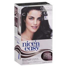 Clairol Nice'n Easy Permanent Hair Color, 2 Black, 1 Count