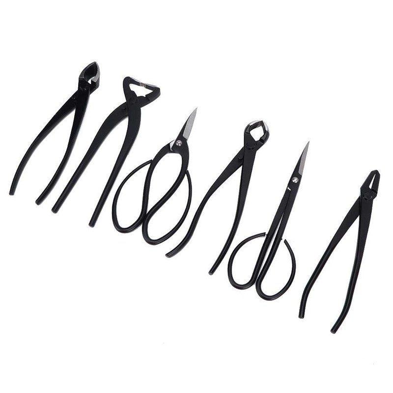 Fdit Professional Bonsai Tool Kit 7 PCS Stainless Steel Scissor