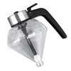 Honey Syrup Dispenser with Stand Multipurpose Honey Jar Clear Glass