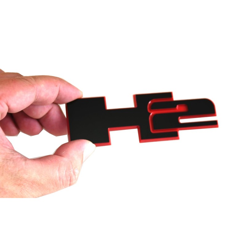 2pcs H2 Rear Liftgate Door Nameplate 3D Badge Emblems Replacement