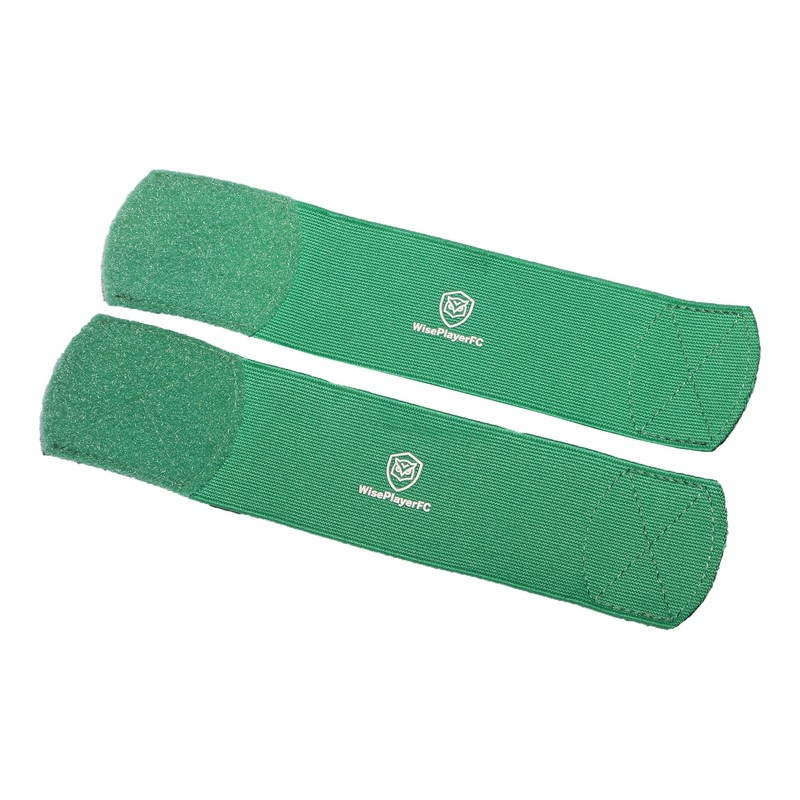 WISEPLAYERFC Football Shin Pad Strap - 2 Elastic Bands for