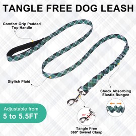 BEAUTYZOO No Pull Small Dog Harness and Leash Set for Small Medium Dogs, Soft Flannel Padded Dog Vest Harness, Adjustable Puppy Harness Front Back Clip Attachment, Quick Fit Easy for Training Walking