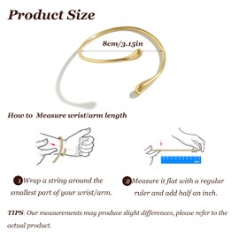 Choistily Choistily Arm Cuff Gold Arm Bracelet Jewelry for Women Upper Cuff Bracelet Gold Bangle Jewelry Gifts Boho Summer Beach Essentials
