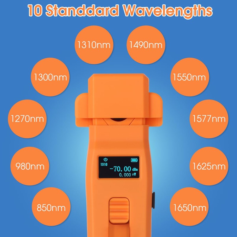 Live Optical Fiber Identifier Built in 20KM VFL & OPM