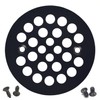 4-1/4" Round Shower Grate Drain Strainer Replacement Cover Matte Black